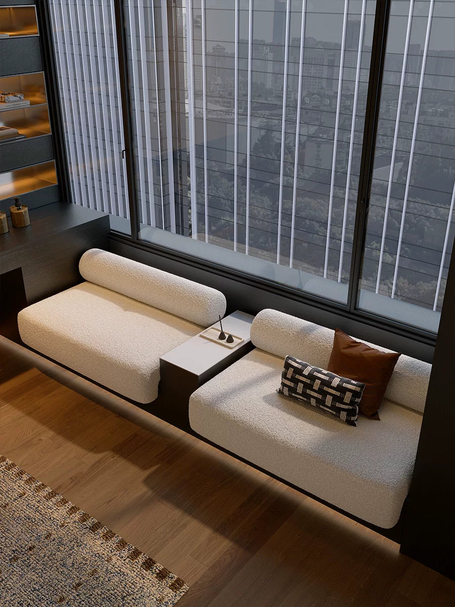 Sled Style Bay Window Cushion Sofa (Priced per Meter) - Custom Size Reading Nook Seat
