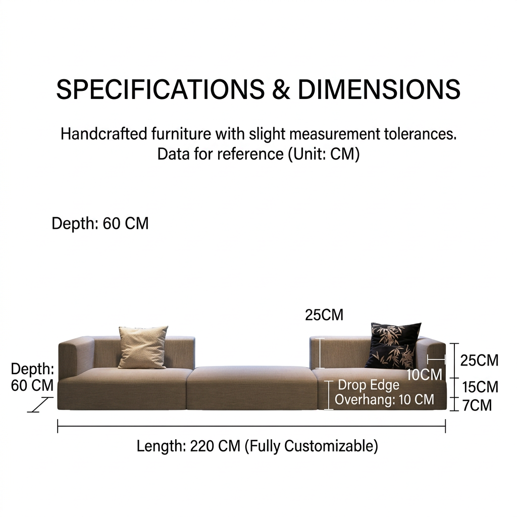 Bread Style Bay Window Cushion Sofa (Priced per Meter) - Bespoke Plump Channel Tufted Reading Nook