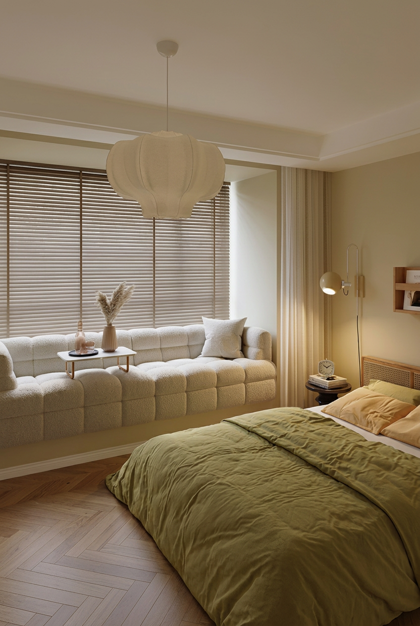 Marshmallow Style Bay Window Sofa Bedroom View